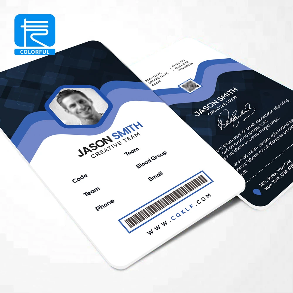 Barato preço PVC personalizados/plástico RFID impermeável/NFC cartão IC 125kHz Access Control Business Cartão ID