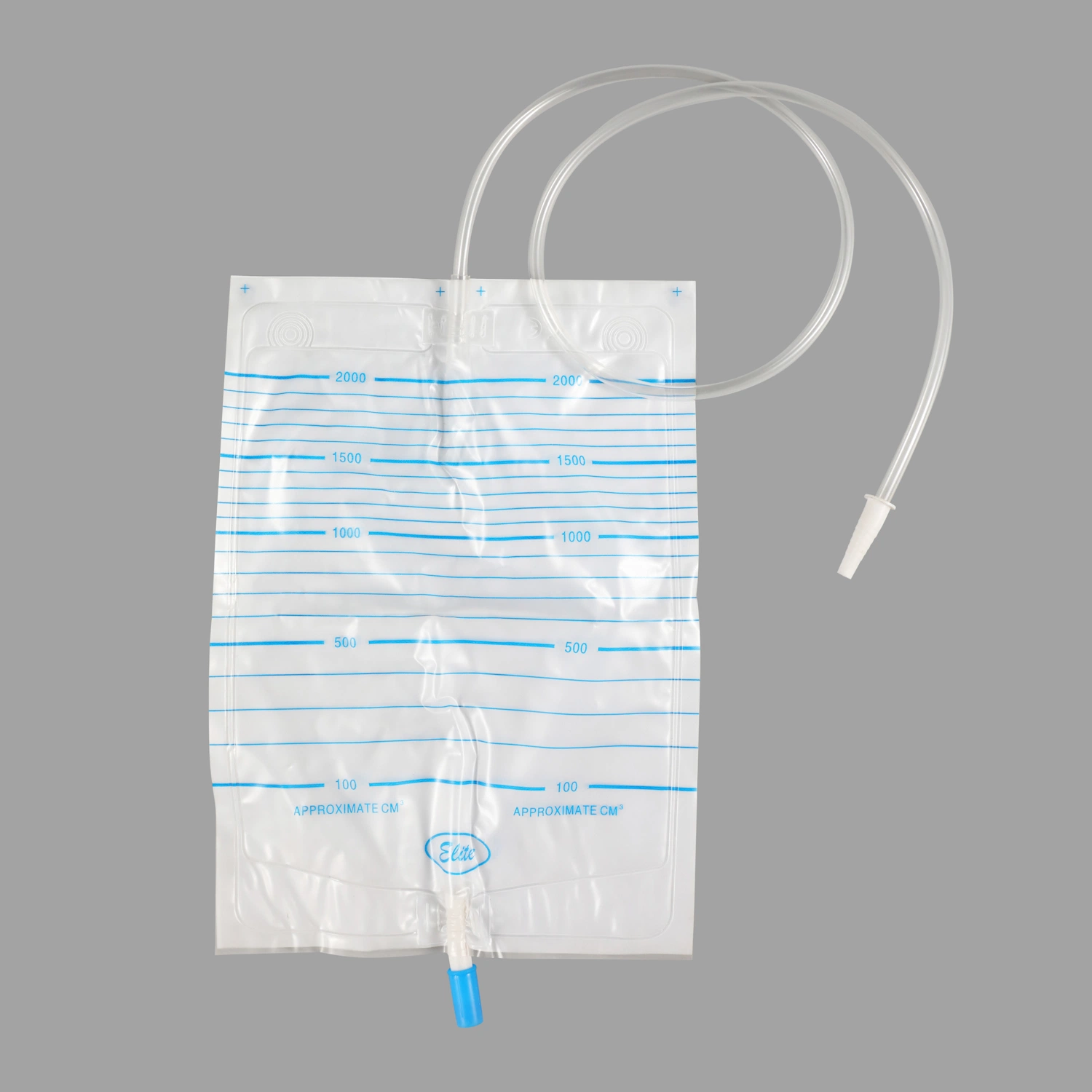 Hospital Use Urinary Drainage Collection Bag Disposable 2000ml T Valve Urine Bag