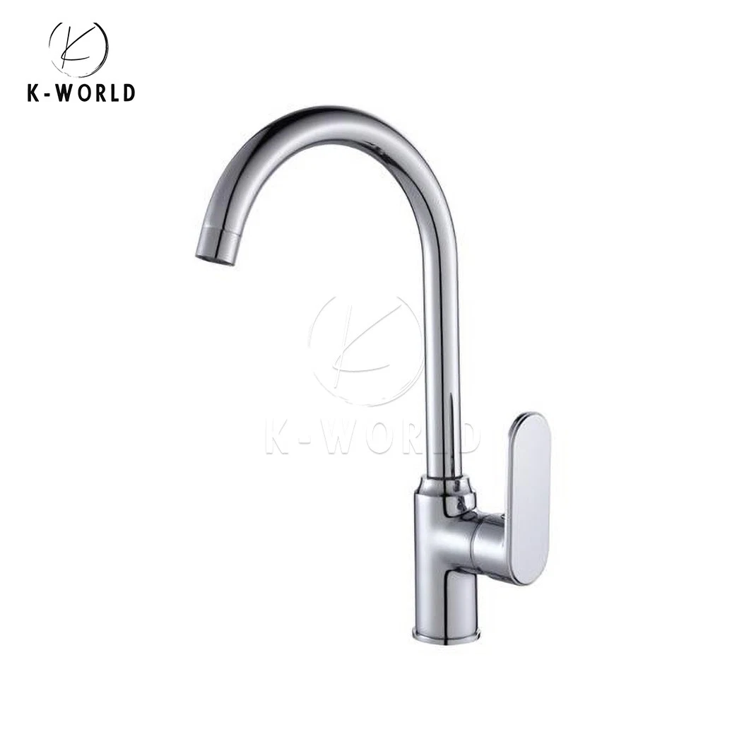 K-World Minimalist Black Kitchen Faucet Manufacturers Wholesale/Supplier 4 Way Kitchen Faucet China 8.625 Inch Spout Height Chrome Kitchen Faucet