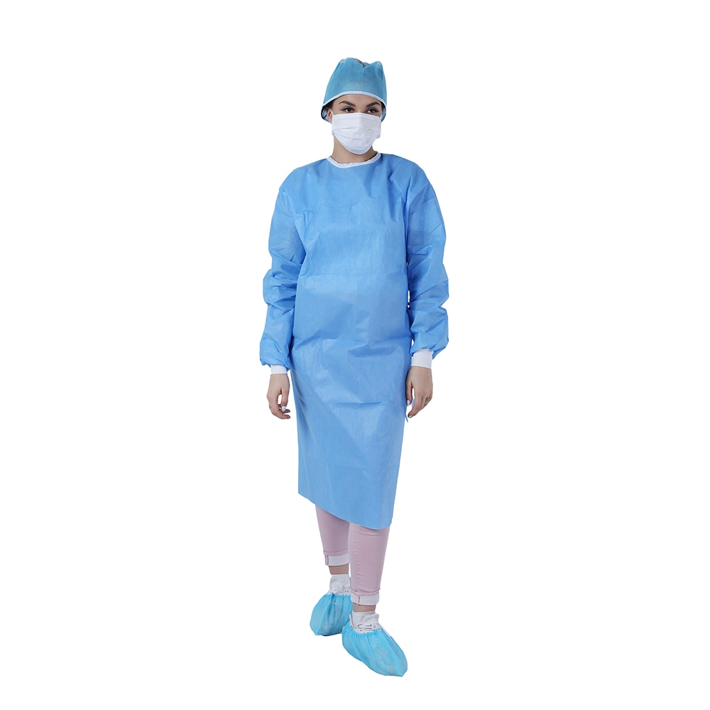 Morntrip Isolation Insulation Non Woven SMS Protective Surgical Disposable Long Sleeve Gowns for Medical