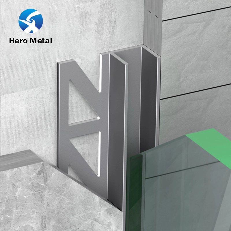 High-Quality Cheap Price Wholesale Stainless Steel F-Shaped Profile for Shower Glass Profile