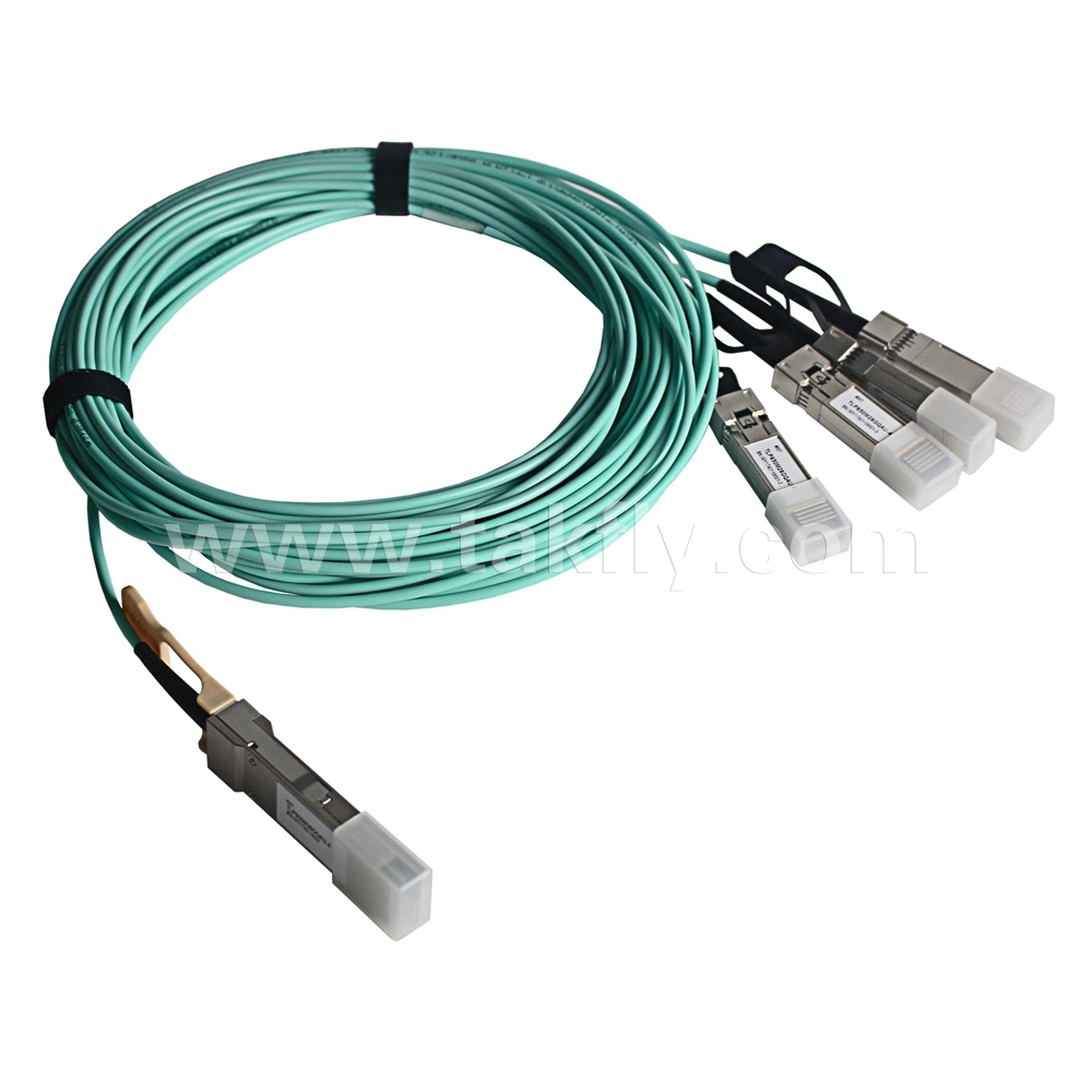 40g 100g 25g 10g Qsfp to SFP Optical Fiber Cable Active Optical Meter Active Optical Breakout Cable Aoc Active Optical Cable