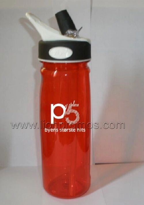 750 ml elegante sin BPA Tritan PC Botella de agua de plástico fresas