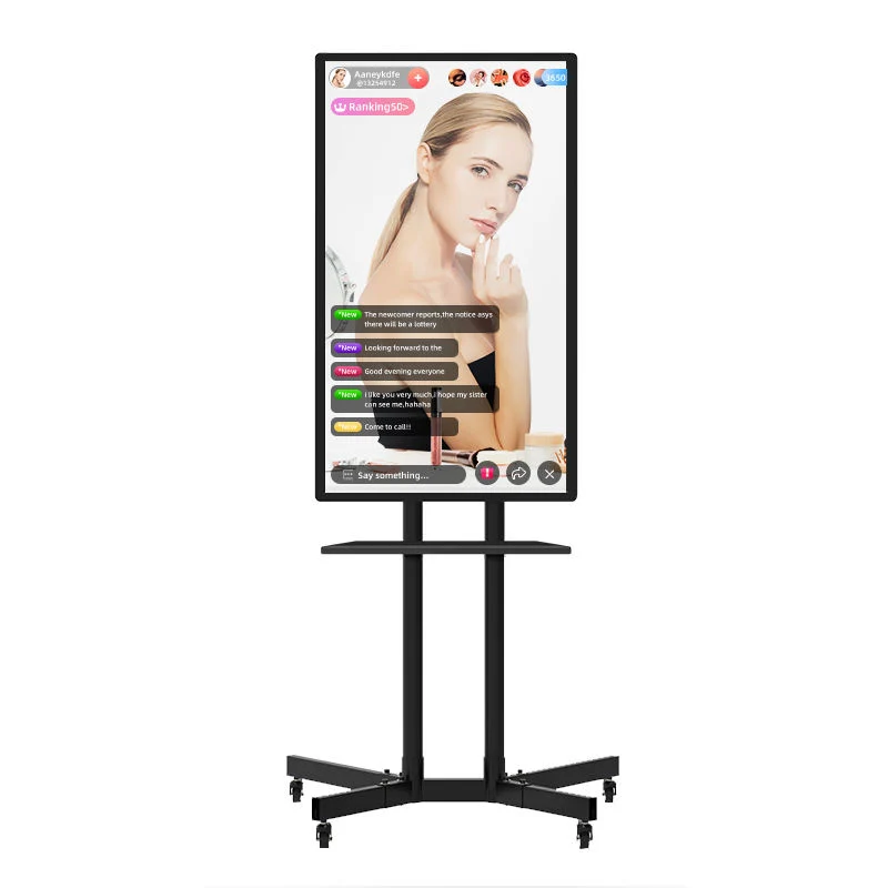 21.5 Inch Facebook/Tiktok/Ins/Youtube Fan Interactive Wireless Big Screen Video Streaming Stand Live Broadcast Equipment