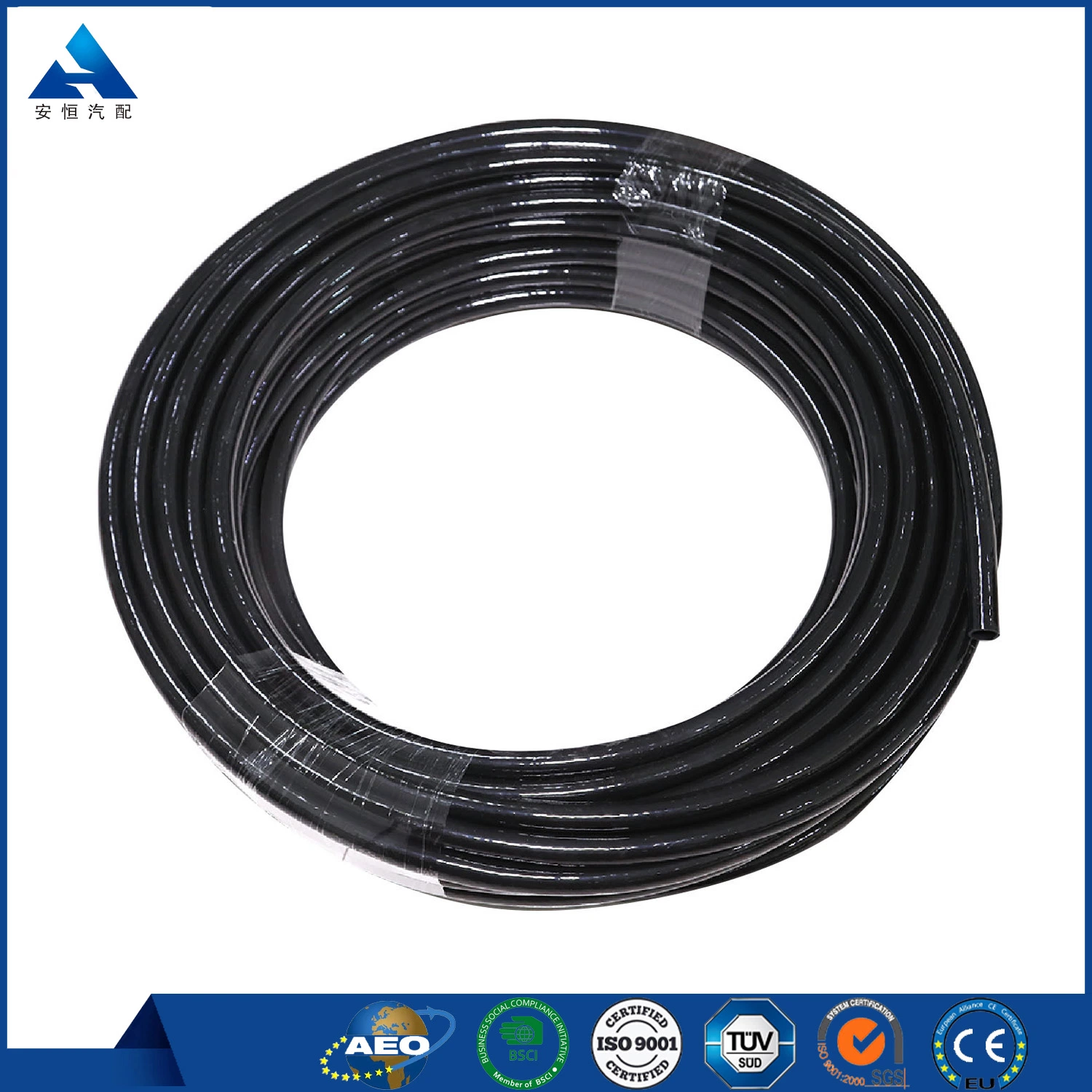 Flexible Customized Logo Textile Braided Nylon Truck Air Brake Coil Hose for Sale