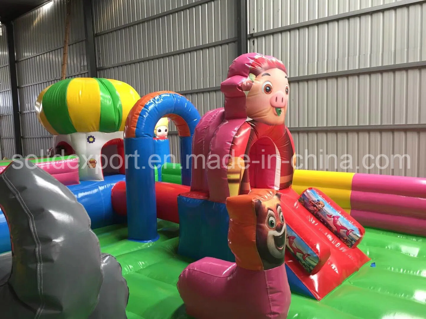 Barato PVC inflable Castillo rebote Bouncers personalizada con la diapositiva