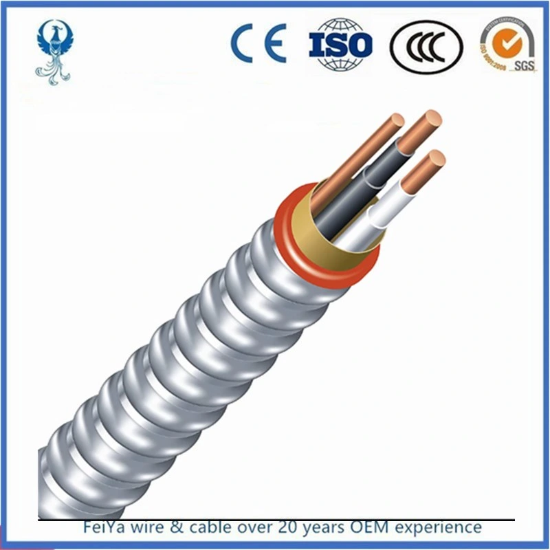 Thhn/Thwn-2, PVC/Nylon, Green Insulated Ground, 600 V, Copper Mc Cable