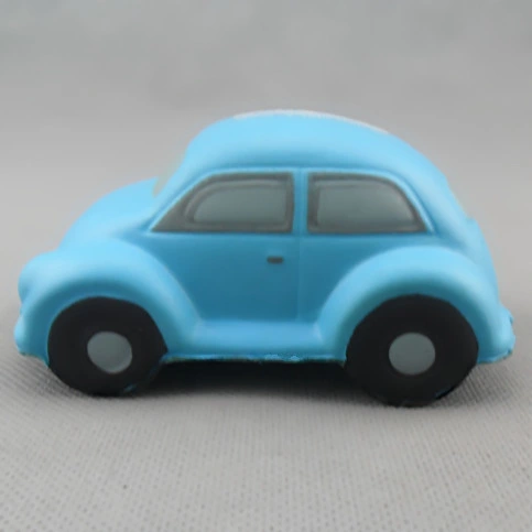 Wholesale Toys Blue Car Beetle Shape PU Foam Promotional Toy Children Using Stress Ball Juguetes