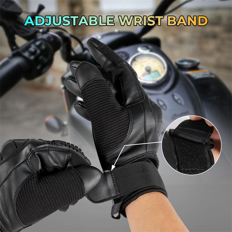 Black Touchscreen Motorcycle Tactical Paintball Cycling Motorbike Hiking Gloves