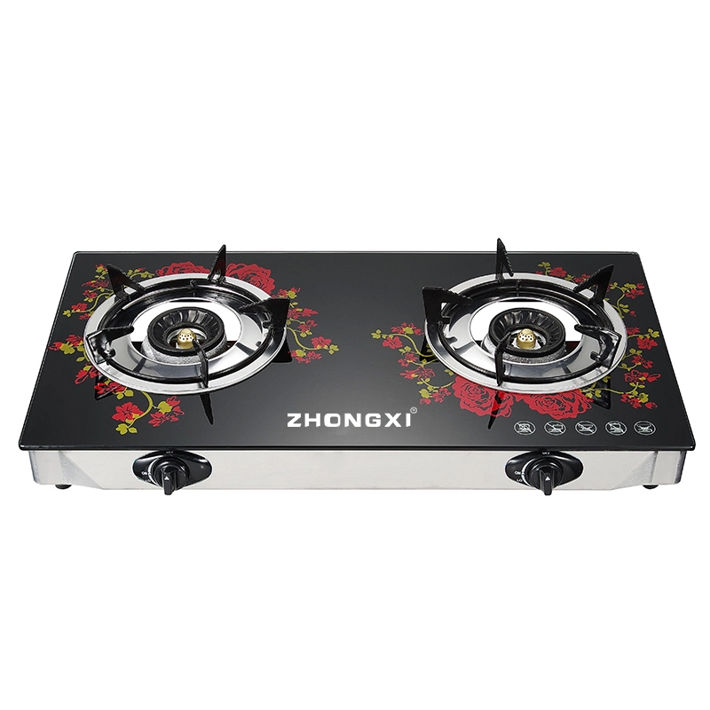 Table Cooker Tempered Glass 2 Burner Gas Stove High quality/High cost performance  Kitchen Appliance