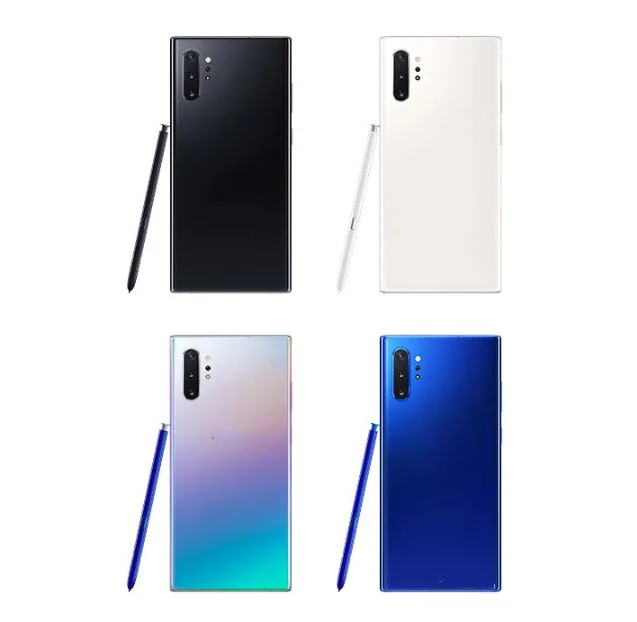 Déverrouillez les téléphones mobiles d'origine remis à neuf, version américaine, téléphones d'occasion en gros pour Note 10 et Note 10+.