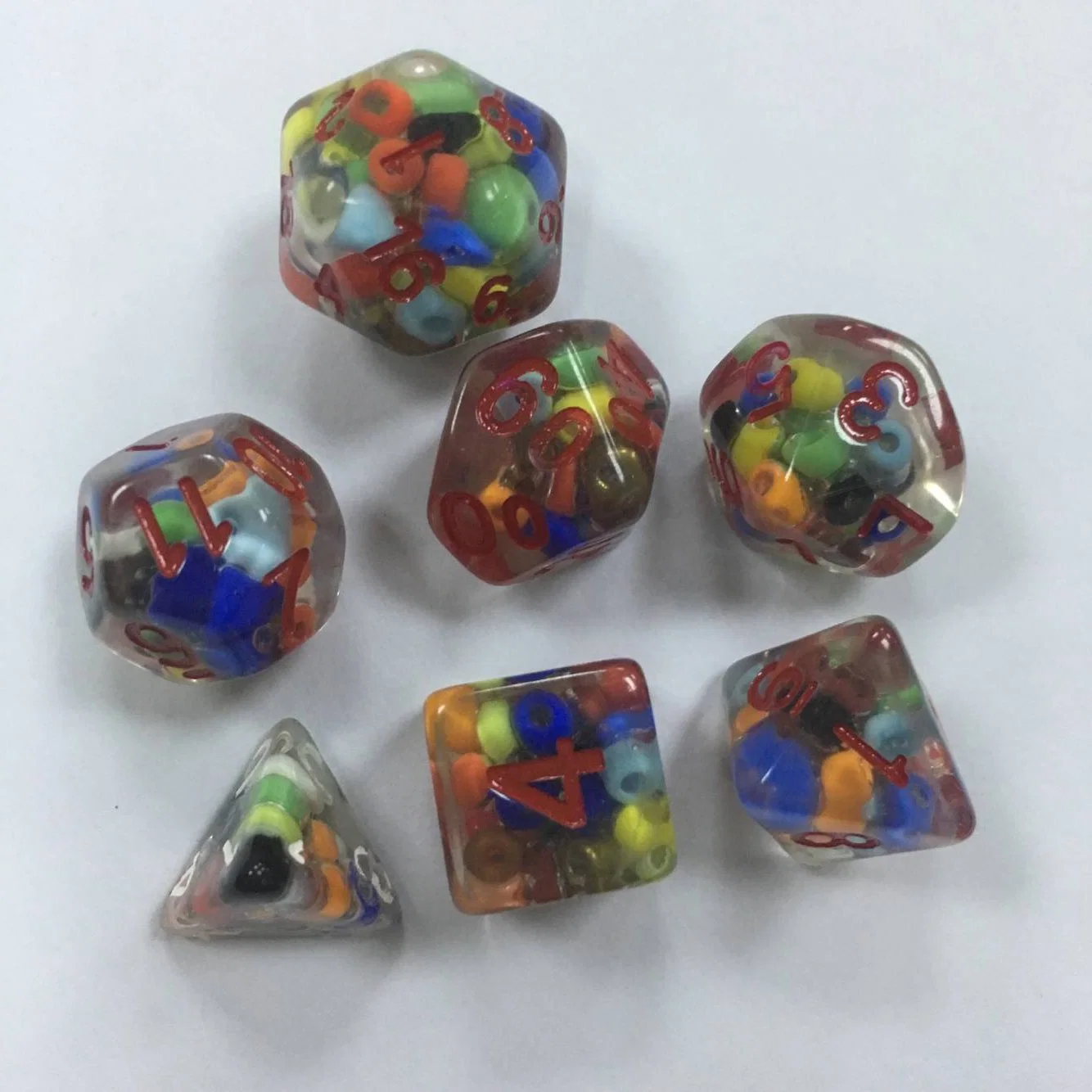 Wholesale/Supplier Colorful Custom Acrylic Resin Board Game Dice Set