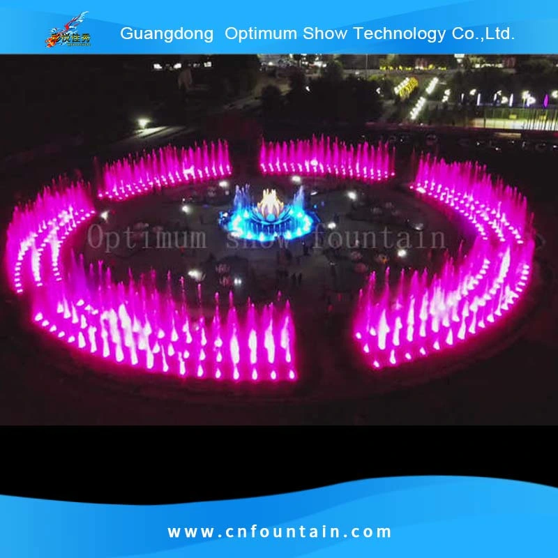 Kazakhstan DMX Controlled Decorative Music Fountain Statue Dry Floor Water Fountaine