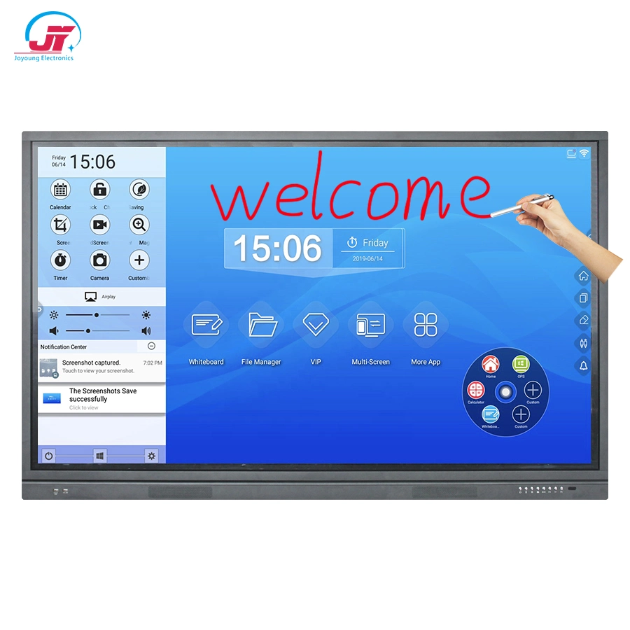 Movable Wall Mounted Dust Free Electronic Whiteboard Touch Screen White Board