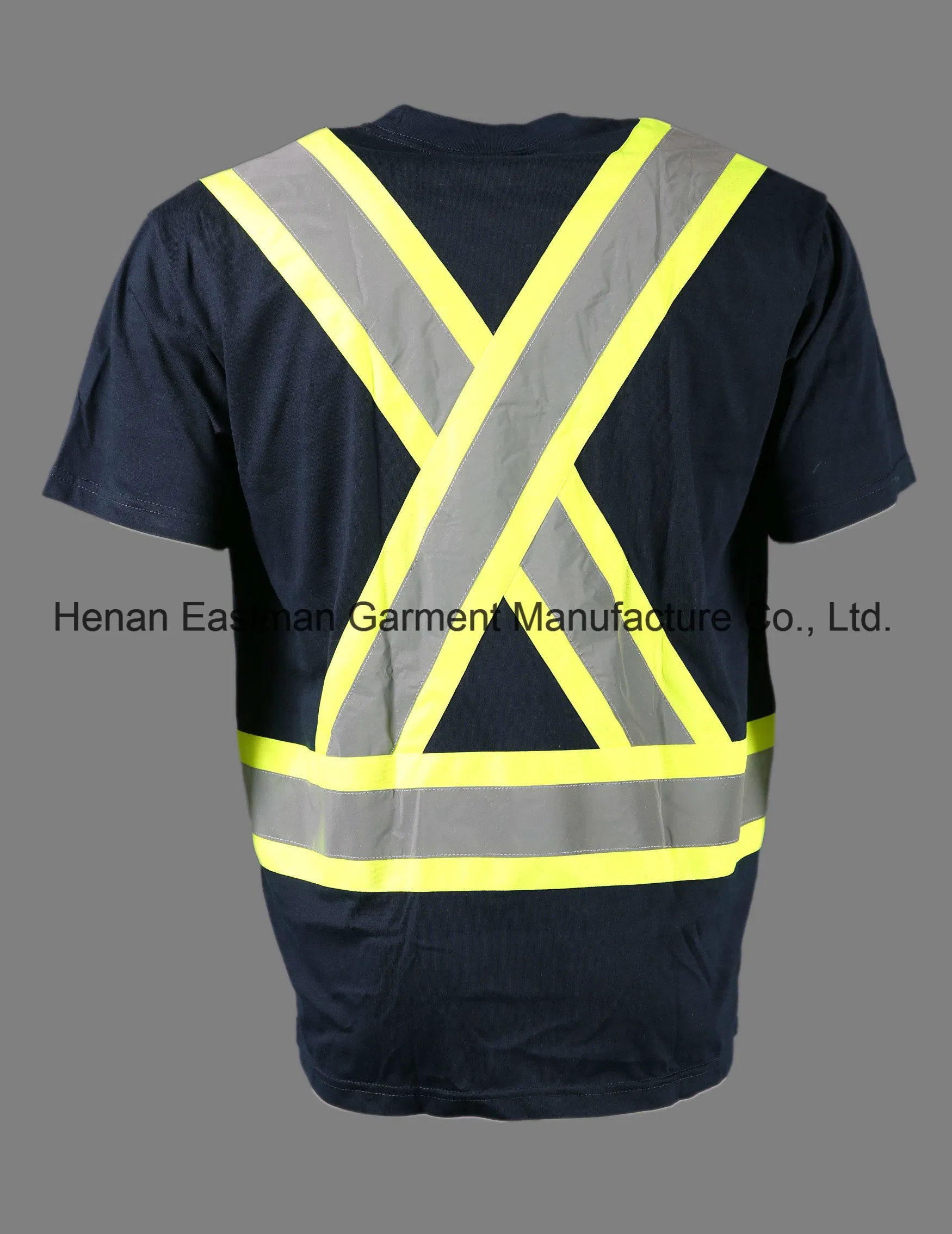 Cotton Flame Retardant Knitting T-Shirt Wide Reflective Tape