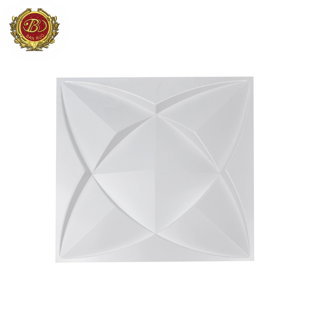 Banruo 3D Art Moisture Proof Decorative PVC Wall Panel