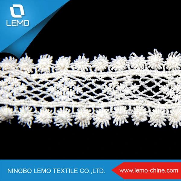 Organic Swiss Cotton Lace Fabric, Lace Trim Wholesale/Supplier