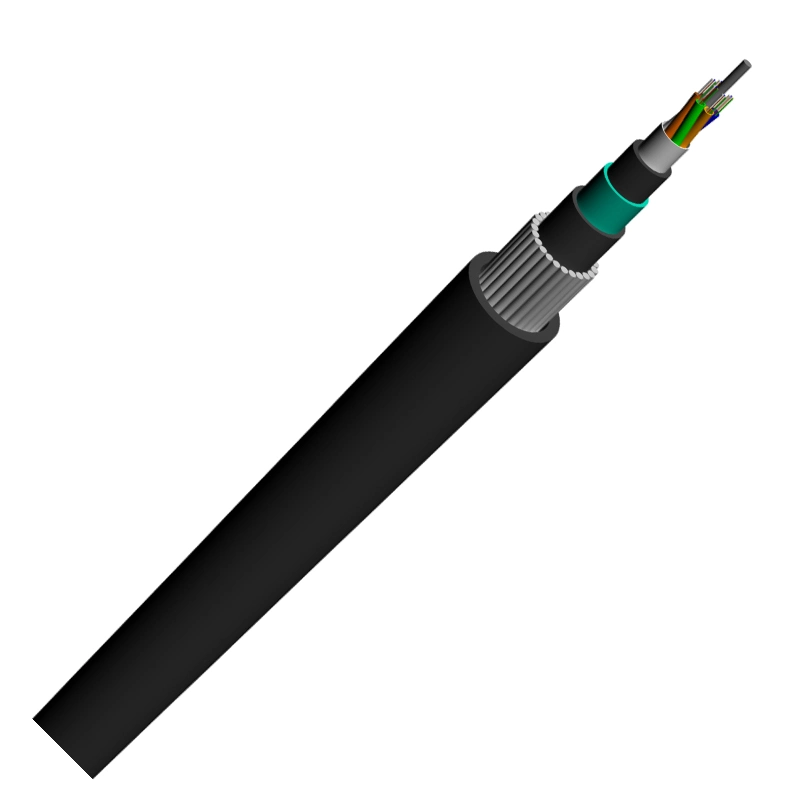 Direct Burial Cable GYTA53 /GYTY53 Loose Tube Cable für den Außenbereich Zweimadriges Kabel Mit Armored Fiber Optical