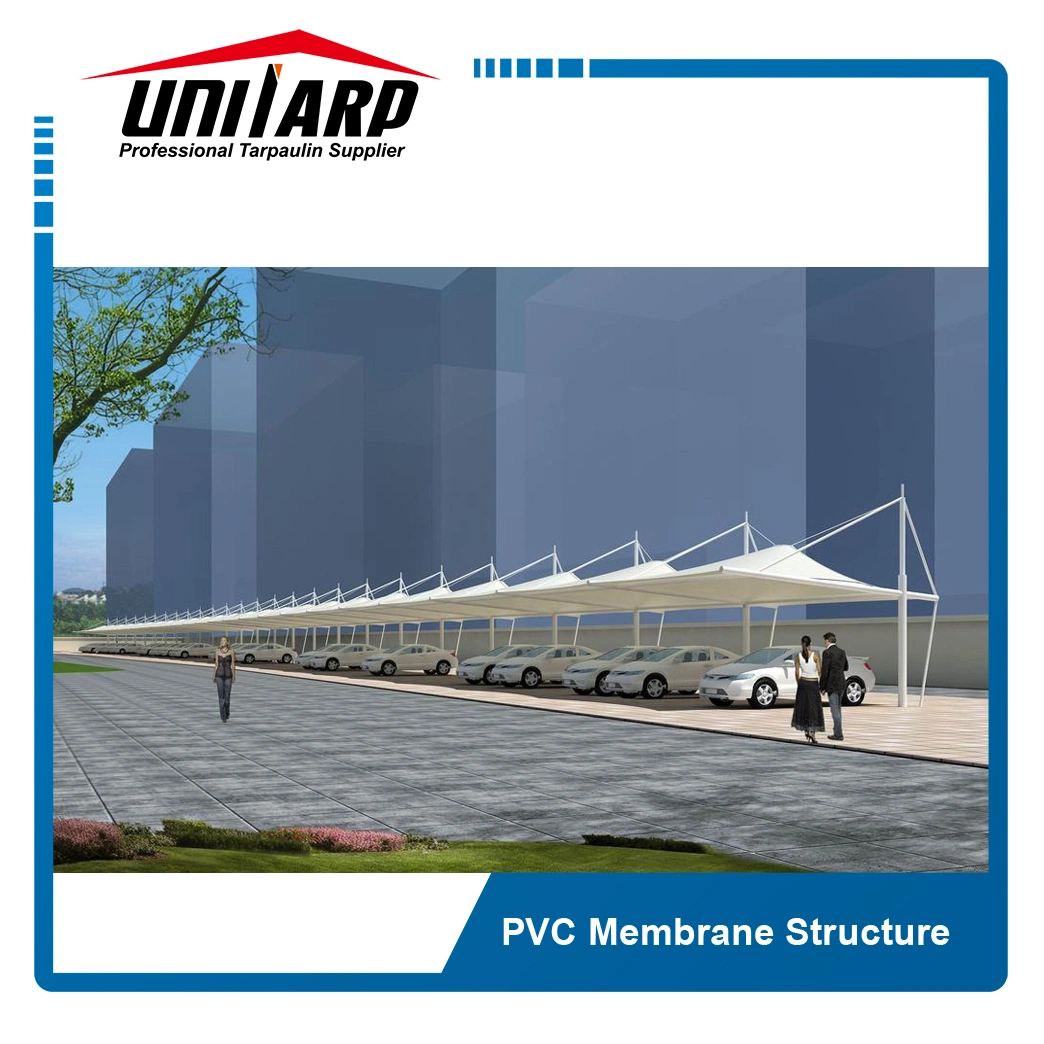 Self-Cleaning PVC Coated Canvas Standard Canopy Stadium Roof Membrane Structure Tensile