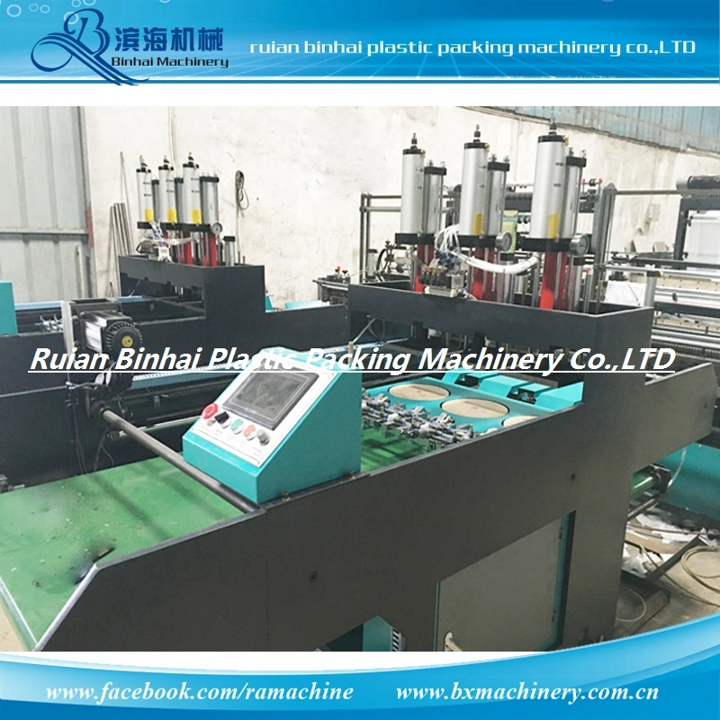 Exported to Indonesia 6 Lines Puncher Plastic Bag Making Machine