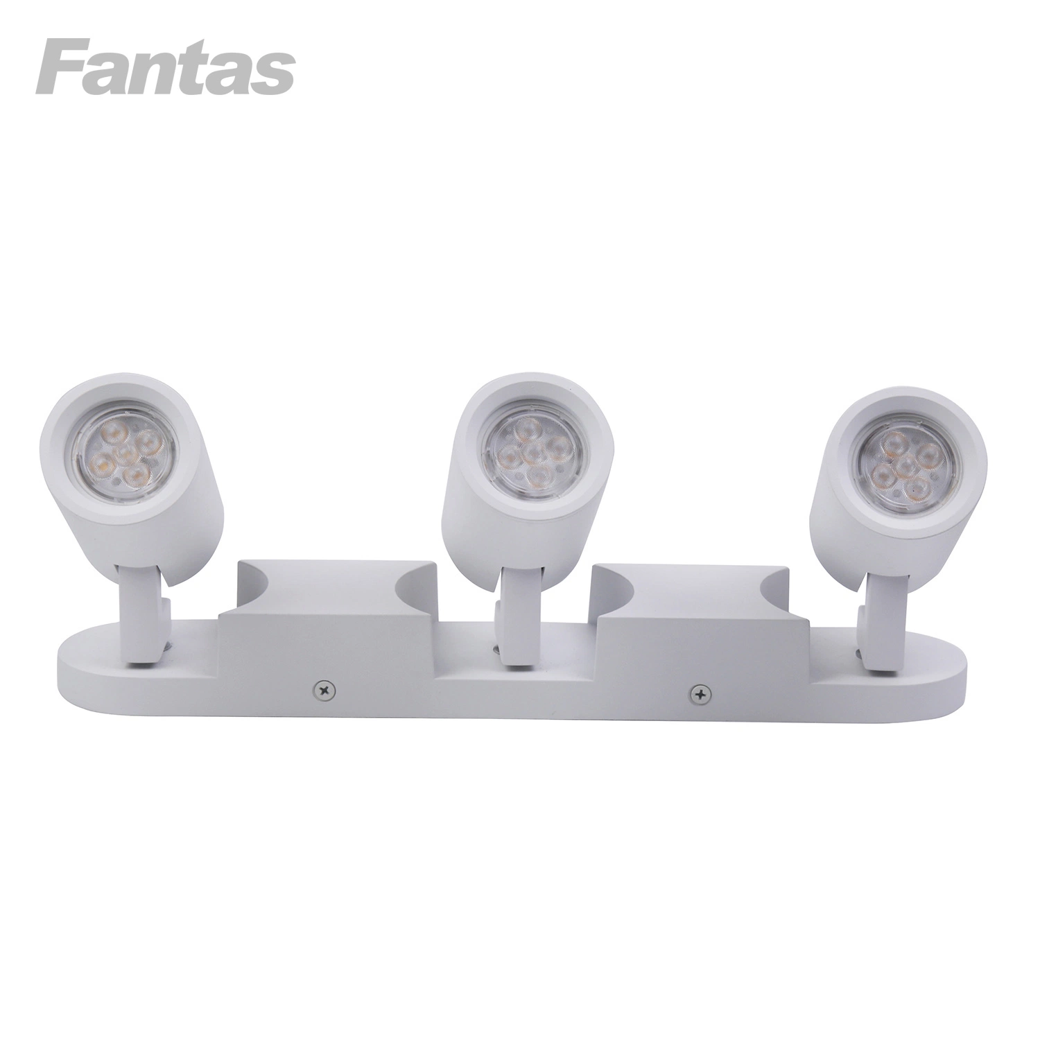 Three-Head Directional LED Ceiling Light with Flush Mount Fixture Swivel Head Spotlight