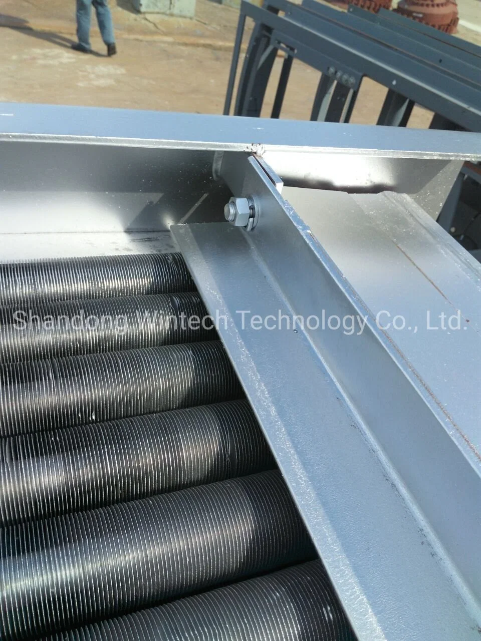 API Code Finned Tube Air Cooler with Fan and Electric Motor for Compressed Natural Gas Cooling System