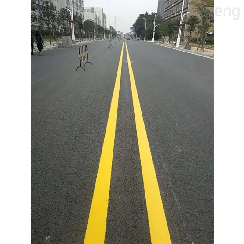 علامة City Road ممتازة الجودة مع طلاء Thermoplastic عالي الجودة: علامات واضحة ومرئية للغاية