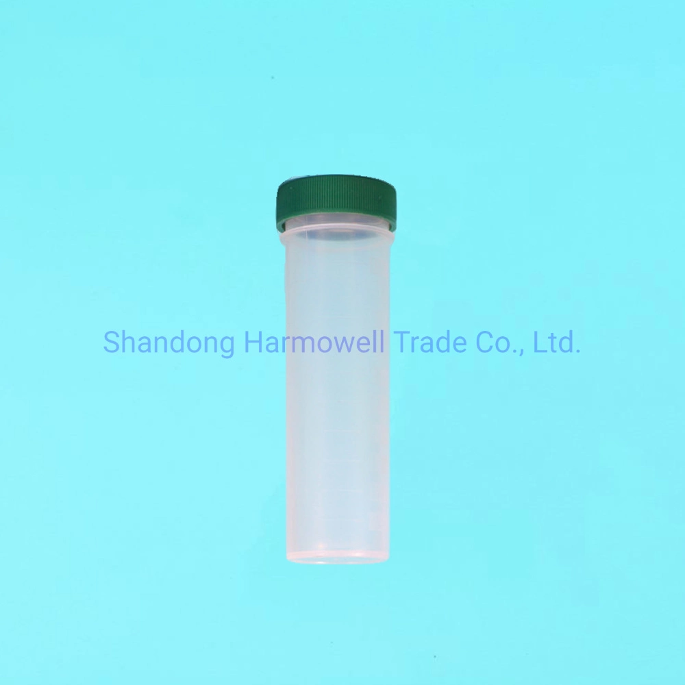 Factory Direct Chemistry Laboratory Supplies Flat Bottom Test Tube Bottles PP Test Tube with Screw Cover