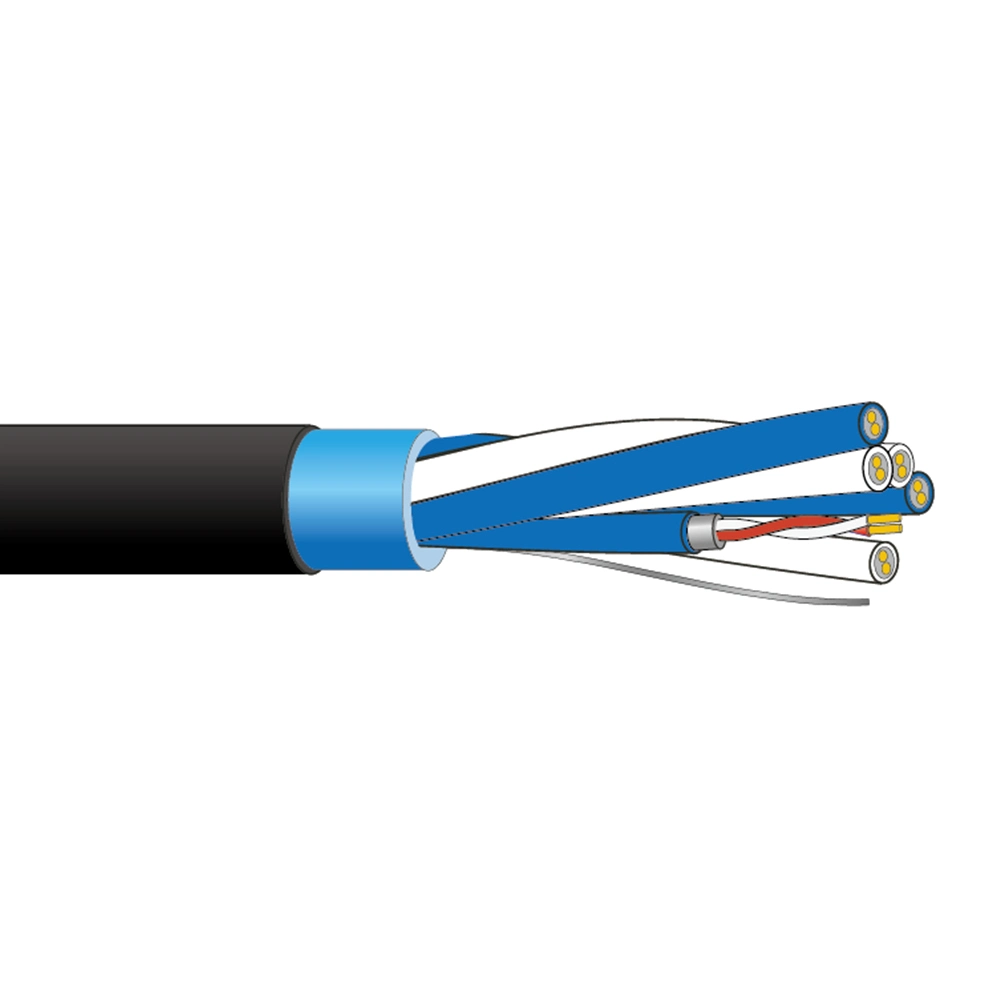 12X2X24AWG I/OS Al-Folie abgeschirmtes PE/PVC/LSZH Digital-Audiokabel Multipair Abgeschirmte Sprachsignalkommunikationssteuerung, Bulk Cable Belden/IEC/CE/VDE/ETL