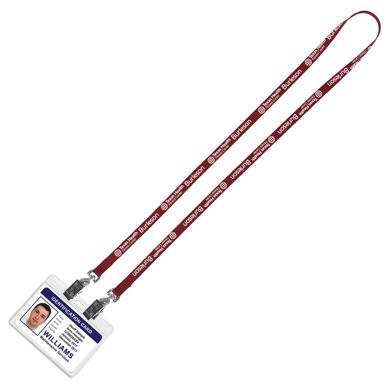 Hochwertige klare Kunststoff ID-Kartenhalter Lanyard Schlüsselanhänger PVC Wasserdichte Namensschild-Lanyard Halskette für Reisen
