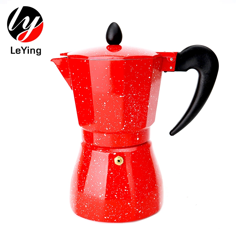 Comercio al por mayor de aluminio Cafetera Espresso clásico estilo italiano 3/6 a 9/12/tazas taza de café moka Pot