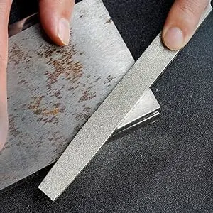 Diamond File 8 Inch Triangle Hand Tool for Grinding Glass Stone Stained Glass