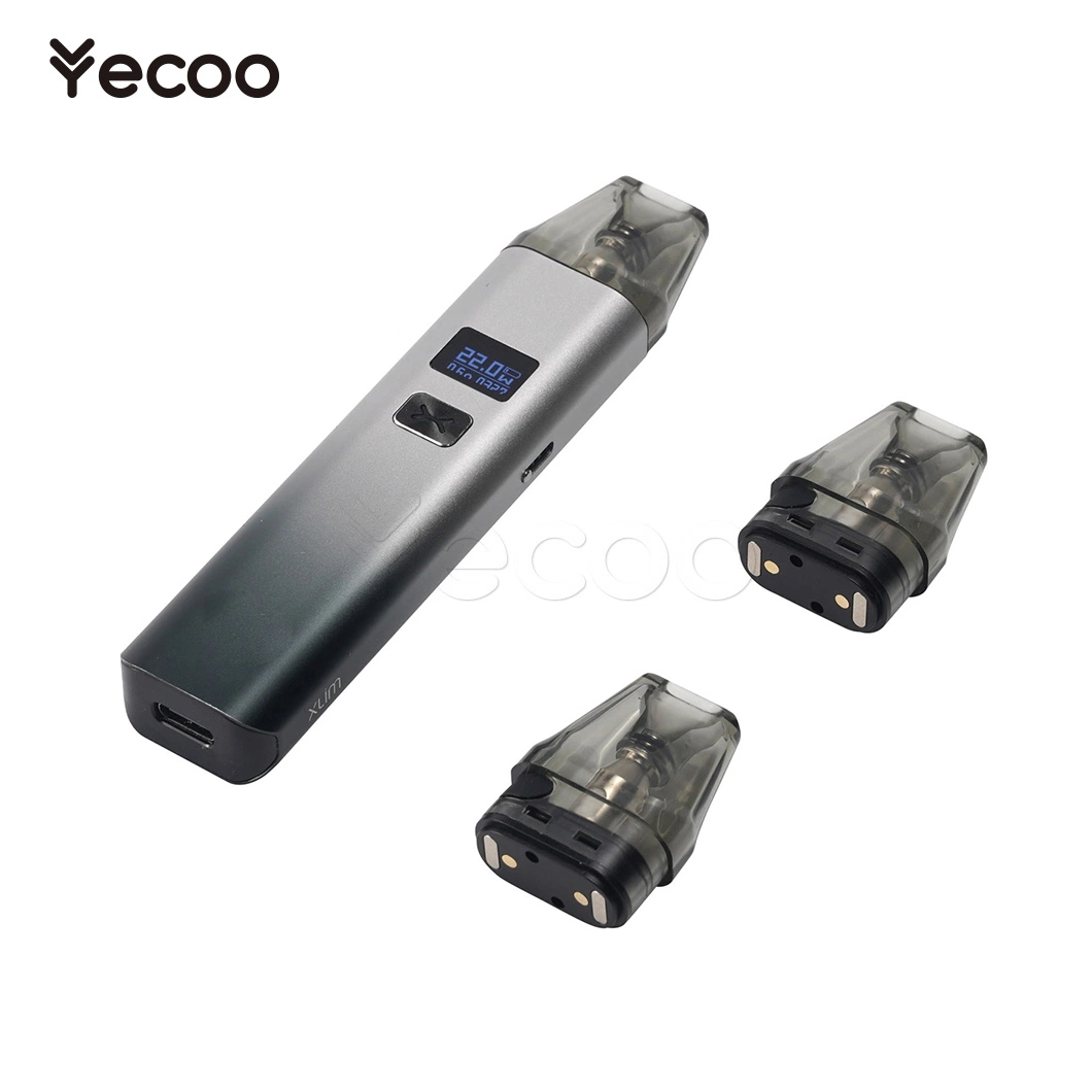 Yecoo Ecig Wholesale/Supplierr Nicotine Salt vapes Kits China H8 Refillable Vape Pods Cartridges