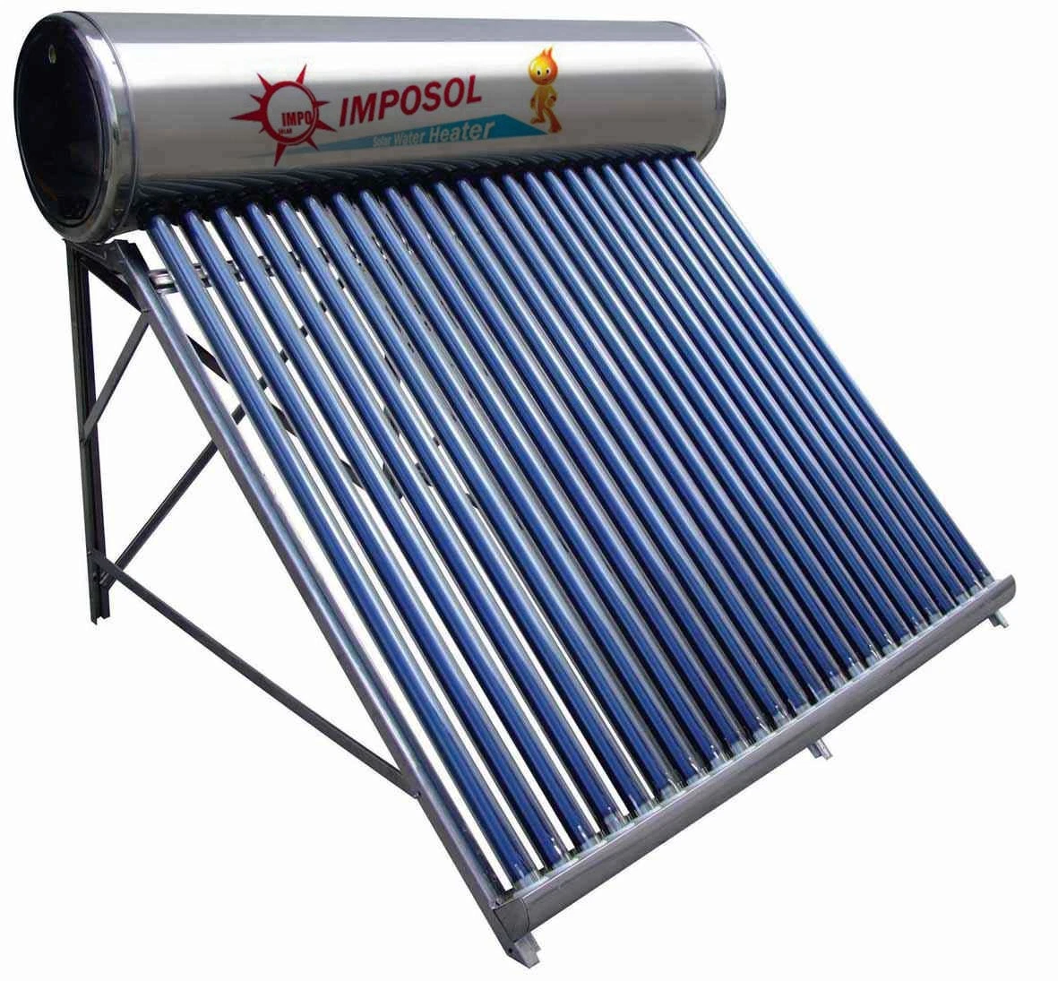 145L Pressurized Heat Pipe Vacuum Tube Solar Water Heater System