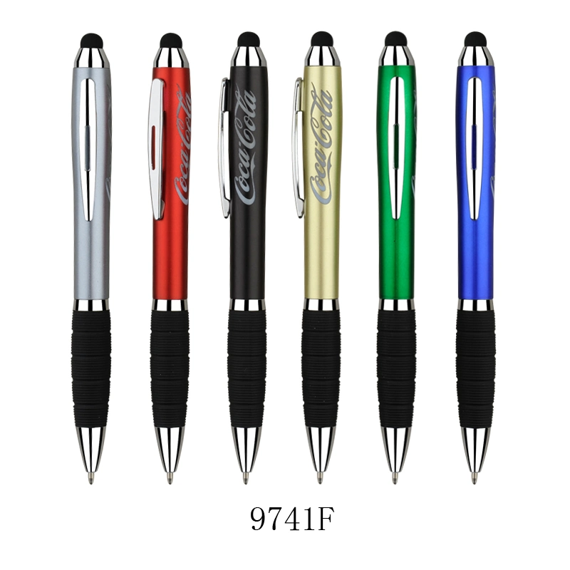 Twist Engrave Light Logo Touch Stylus iPhone LED Ballpoint Pen