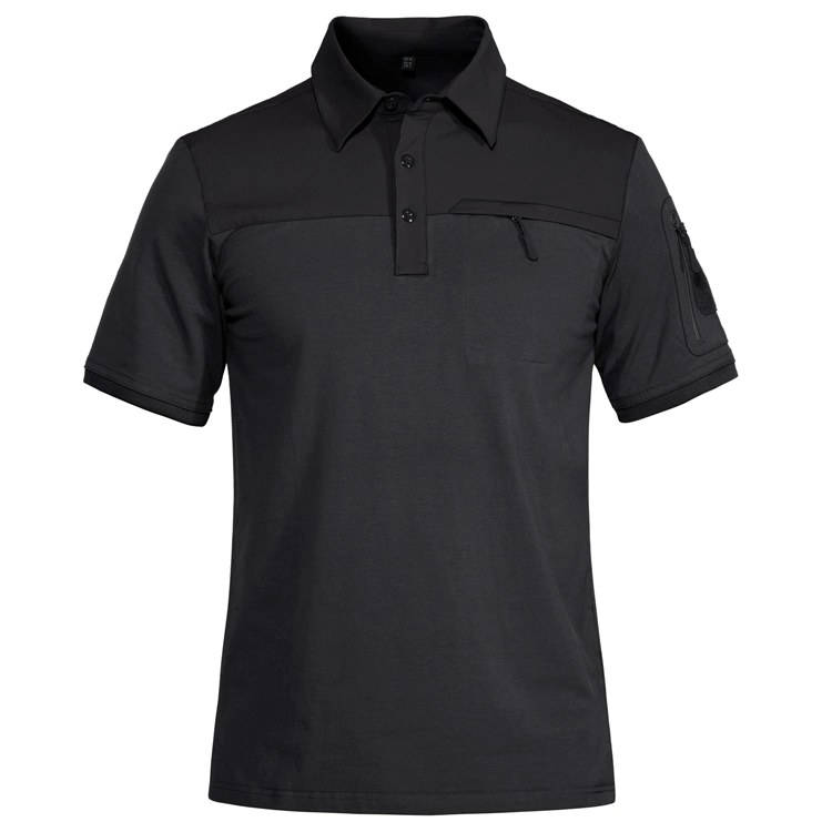 Bekleidungshersteller Herren Nylon Poloshirts, Baumwolle Spandex Combat T Shirt Tactical, Ripstop Wandern Klettern Kurzarm Shirts