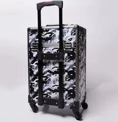 Étui de rangement en aluminium de gros d'usine un salon de coiffure valise trolley Case cosmétique