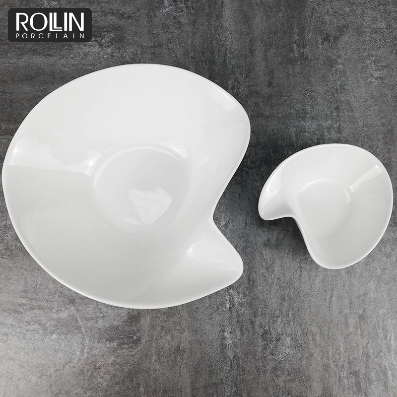 Hot Selling Nice Shaped Porcelain Salad Bowl for Hotel