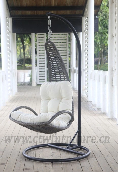 Triangle Shape Morden Rattan Home Decoration Furniture Patio Balcony Rattan Leisure Swing