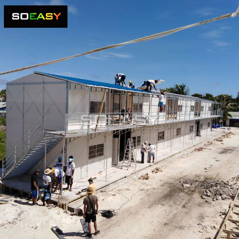 Construcción rápida de campamentos temporales al aire libre de alta calidad y prefabricados para trabajadores