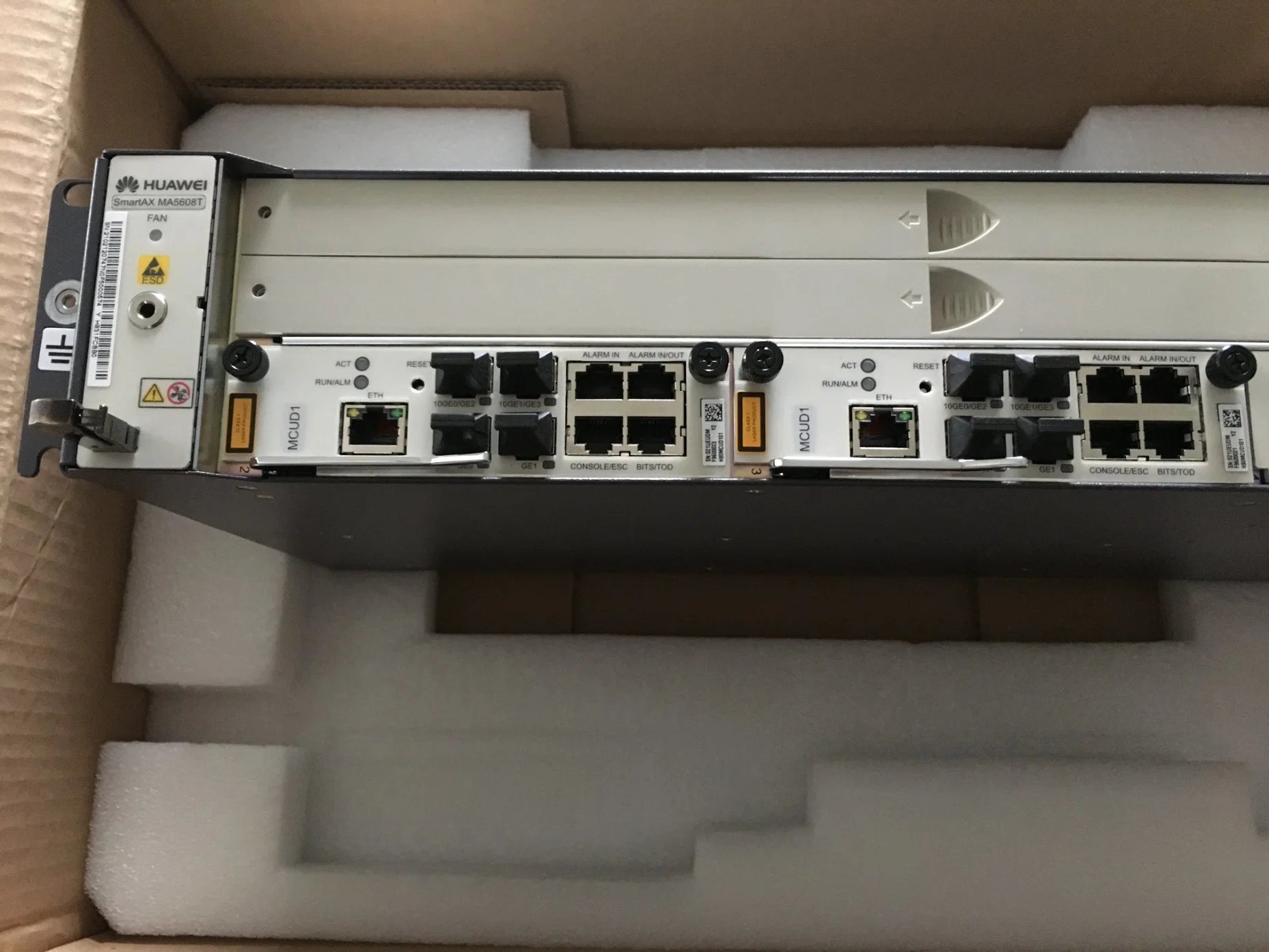 Novo Olt M5608t GPON 5683t 5680t Mpwd Mpwc Gpfd Gfbd Portas de alimentação CA 32