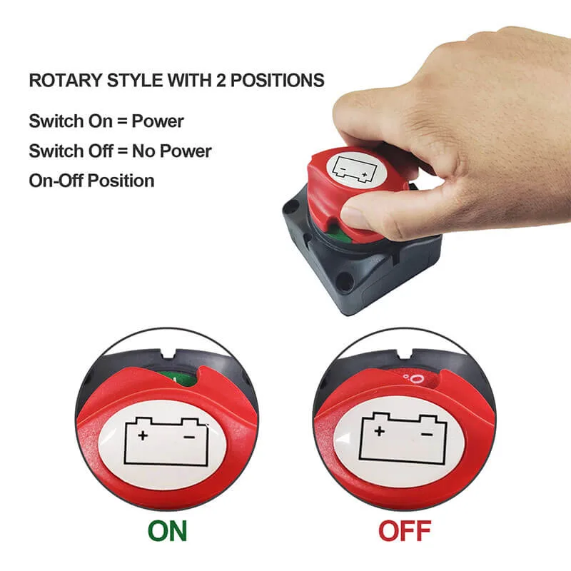 Le sectionneur de batterie 12V 24V Master de l'interrupteur de coupure de l'isolateur