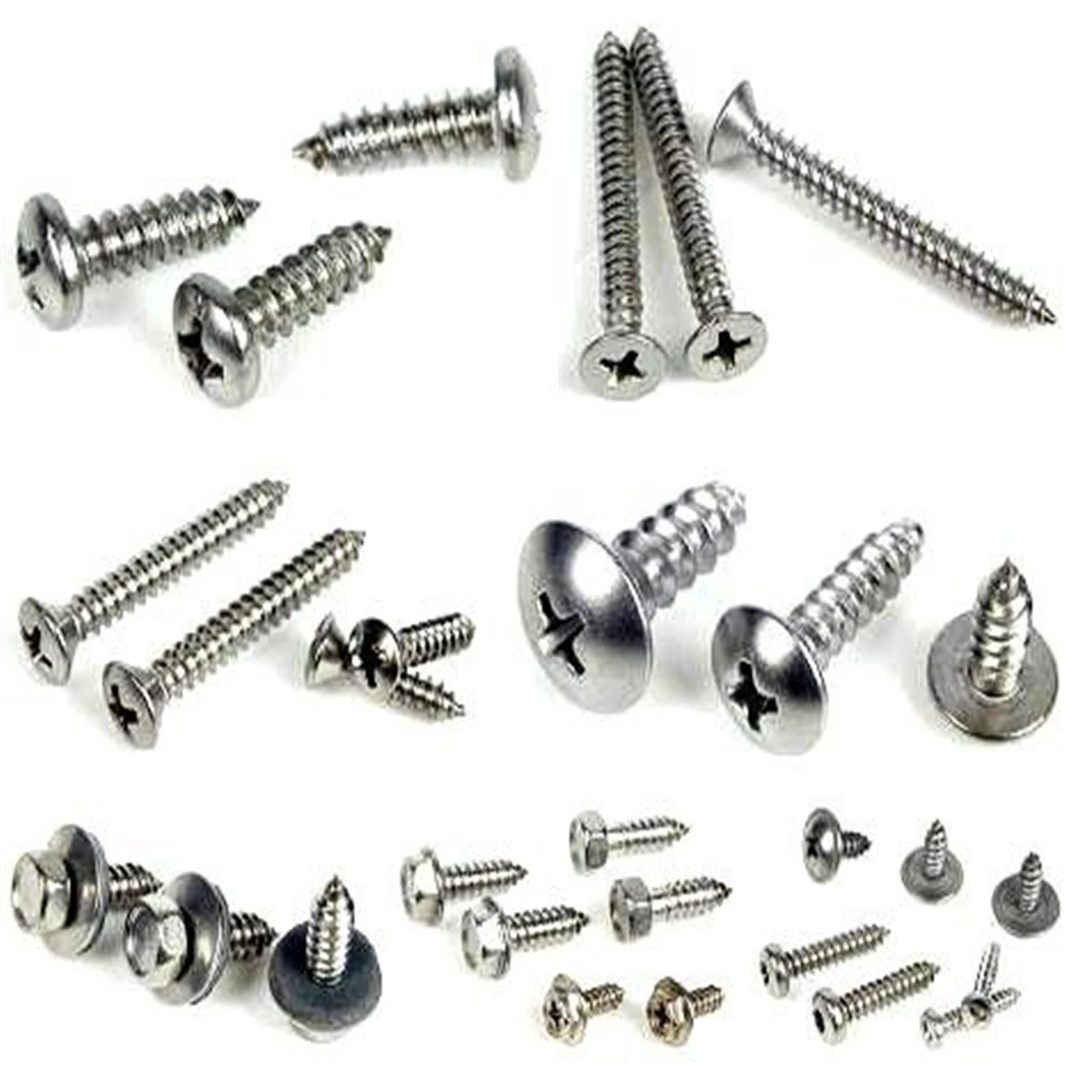 Made in China Great Quality White Zinc Plated Self-Drilling Screws Pan Head/Self-Drilling Screws Modified Truss Head 4.2"/Hex Head/Csk Head/Flat Head