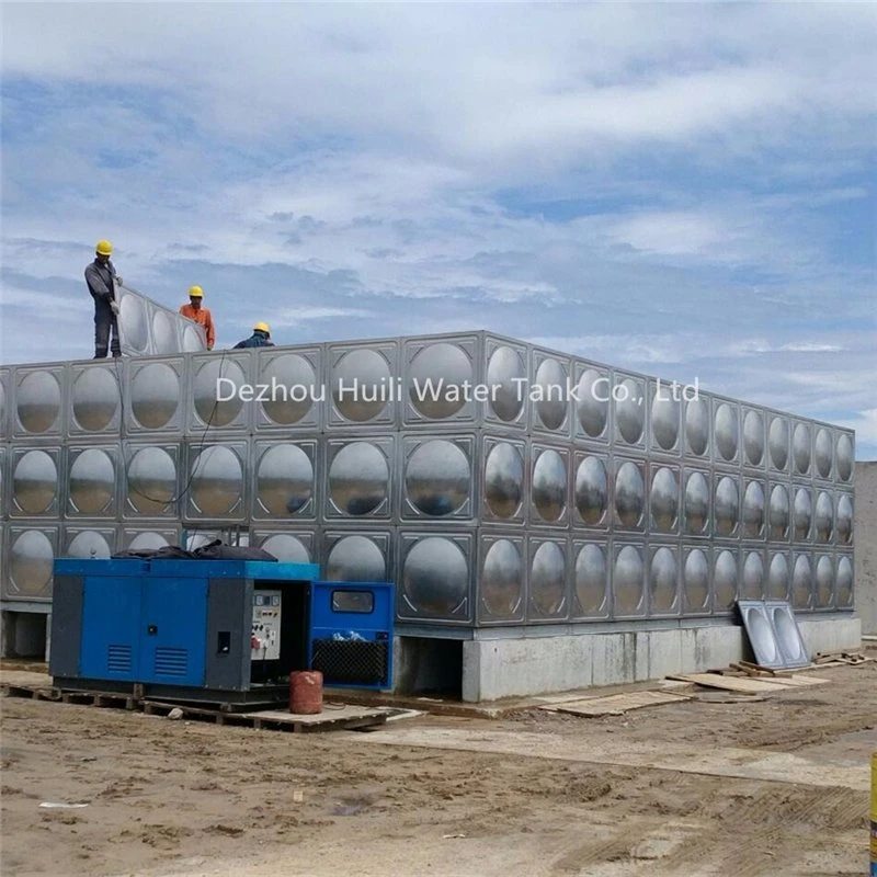 Venta caliente soldadura modulares de acero inoxidable tanque de almacenamiento de agua de bebida barata 10000 litros Presión estructura depósito grande