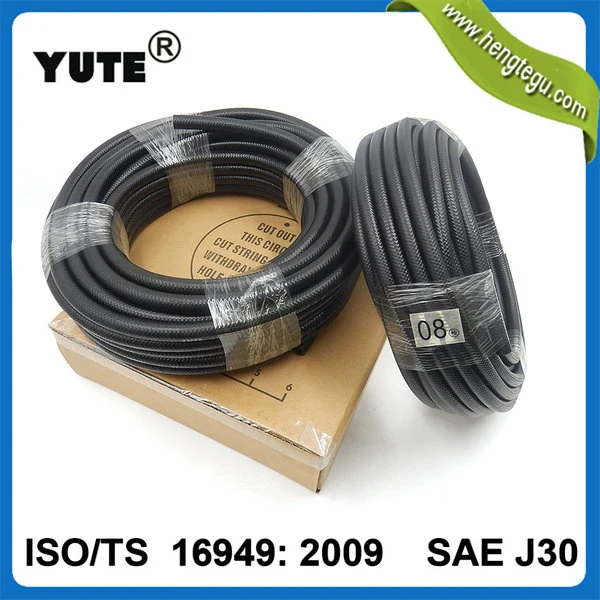 High Pressure ISO/Ts16949 Flexible FKM Eco Fuel Injection Rubber Hose with SAE J30 R9