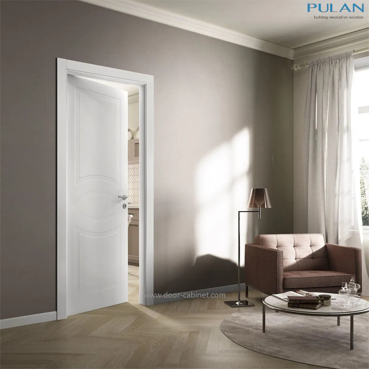 High quality/High cost performance Classic Style Solid Wood Frame Flush Door