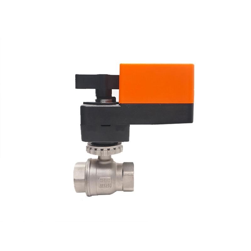 Winvall Motorized Regulating Valve 24V Electric Actuator Ball Valve Stainless Steel Material