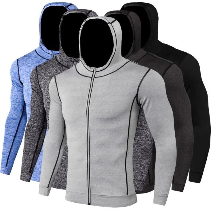 Encaixe Super Dry 100% poliéster Blusa com capuz para homens leve agasalho para desportos de ginásio Tracção Incorporada executando o desgaste de Treinamento de boxe