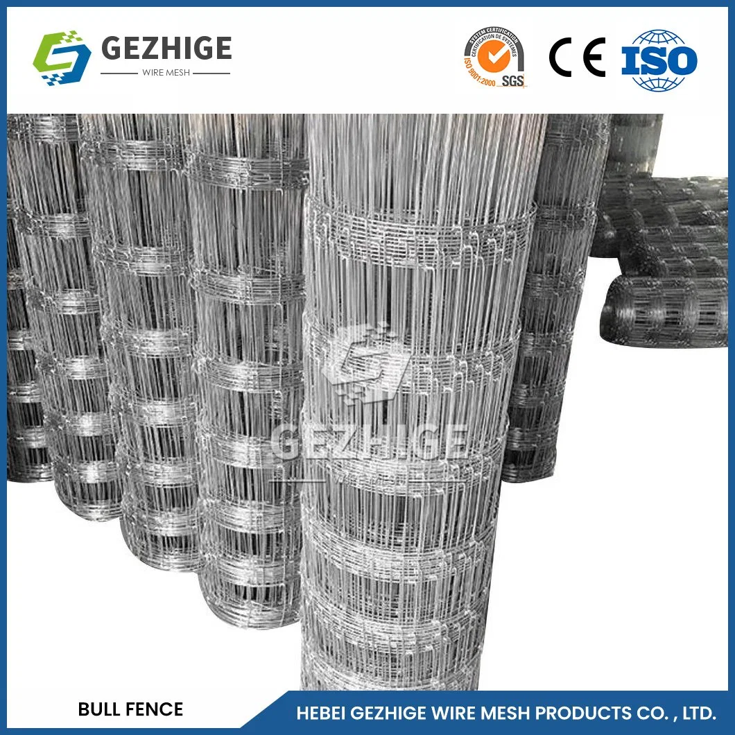 Gezhige Novel Structure Grassland Protection Fence Suppliers Sample Available Farm Wire Mesh Fence China 50*100mm Mesh Size Field Fence Grassland Fence