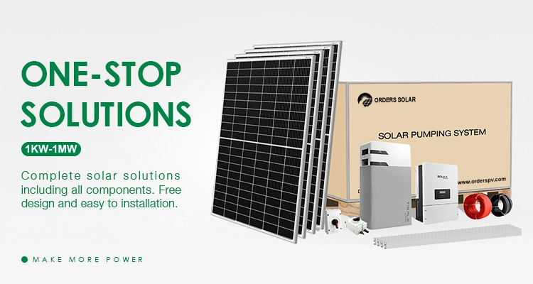 Orders 10kw Solar PV Modules on Grid Solar Systems Tied to Grid